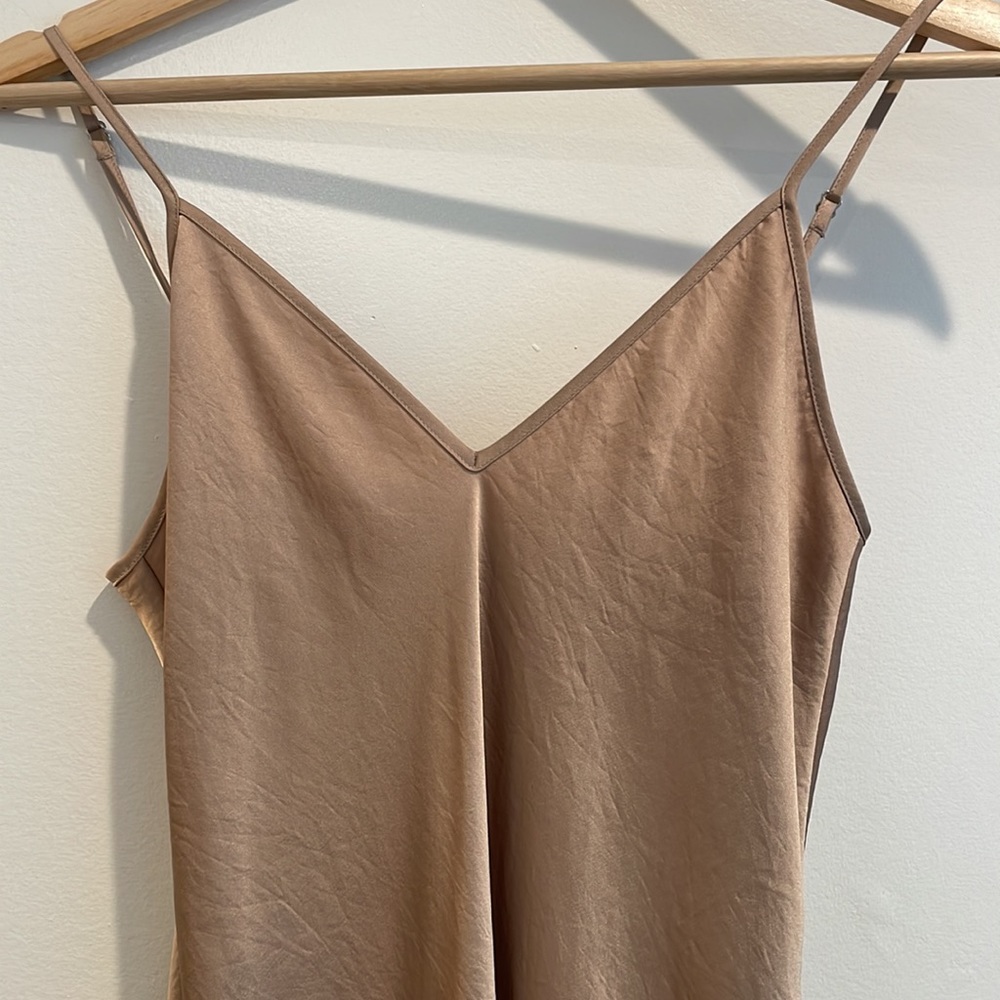 ARITZIA ROSE GOLD SLIP DRESS - Picture 3 of 4